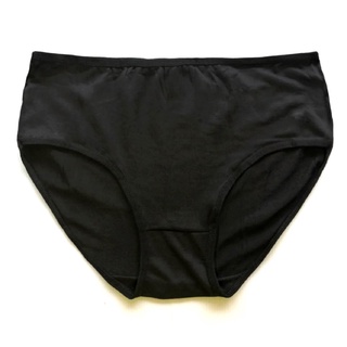 [ส่งฟรีไม่มีขั้น หรือ เหลือ 0 บาท เก็บโค้ดหน้าร้าน] กางเกงในผู้หญิง สีดำล้วน ผ้านิ่ม เนื้อนุ่ม ใส่สบาย ไซส์ M - 2XL