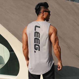 เสื้อกล้ามผู้ชาย Sports Singlet Men Sleeveless Fitness Tank Top S-3XL