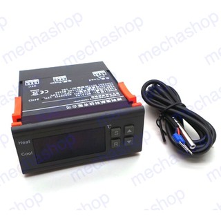 เครื่องควบคุมอุณหภูมิ 10A 12V ควบคุมอุณหภูมิแบบดิจิตอลพร้อมเซนเซอร์ Digital Temperature Controller