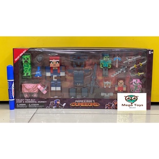 mega toys มายคราฟ minecraft dungeons มายคราฟตัวละคร 1-4