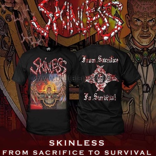 เสื้อยืดผู้ชาย เสื้อยืด ลาย Skins FromSacrificetoSurvival S-5XL