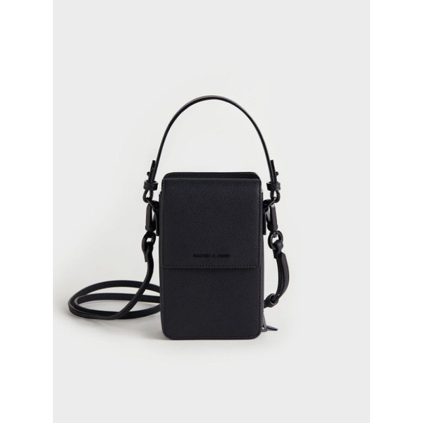 Charles and Keith Spectrum Series: Front Flap Long Wallet - Black