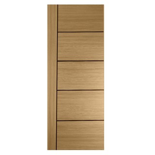 Interior door MELAMINE INTERIOR DOOR W MAG1 VM1078 80X200CM LIGHT TEAK Door frame Door window ประตูภายใน ประตูภายในเมลาม