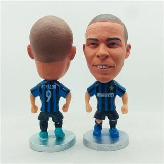 Soccerwe ตุ๊กตาฟิกเกอร์ รูปดาวฟุตบอล Inter Milan 9 Ronaldo De Lima สูง 6.5 ซม.