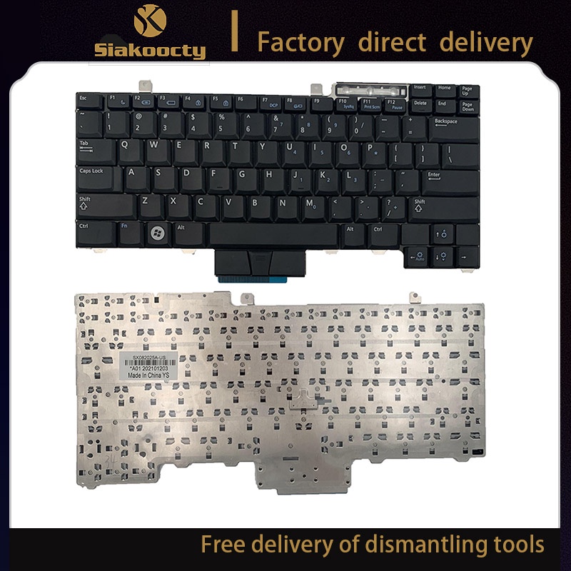 Siakoocty สําหรับแป้นพิมพ์แล็ปท็อป Dell Latitude E6400 E6410 E5500 E5510 E6500