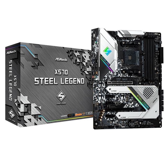 MAINBOARD (AM4) ASROCK X570 STEEL LEGEND