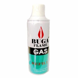 ถูกที่สุด!! (1 กระป๋อง) BUGA FLAME GAS  REFILL แก๊สไฟแช๊ค แก๊สเติมไฟแช็ค ก๊าซเติมไฟแช็ค บูก้า ขนาด 200กรัม (375 ml)