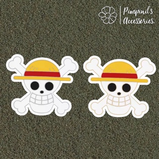 ʕ •ᴥ•ʔ ✿ พร้อมส่ง : เข็มกลัดเซ็ทหัวกระโหลกจากการ์ตูนวันพีช | Skull - One Piece Enamel Brooch Pin Set.