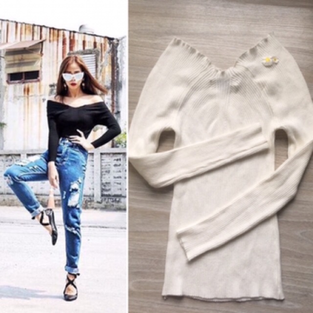 P’s Material Liberty Top สีขาวoff white