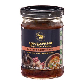 บลูเอเลเฟ่นท์น้ำพริกแกงแพนง 220กรัม Blue Elephant Panang Curry Paste 220g