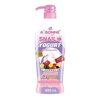 A Bonne A Bonne Snail Yogurt Whitening Lotion - 400ml เอ บอนเน่ โลชั่น โยเกิร์ต