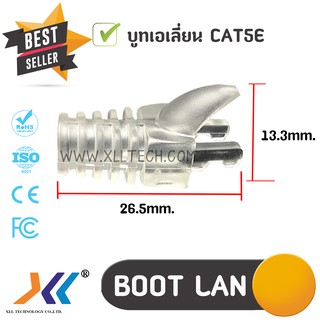 Boot Alien หัว RJ-45 Plug Boot ใส บูทแลน ปลั๊กบูทส์ ปลอกสวม บูทครอบหัวสำหรับ CAT5e 10-20-50ชิ้น(รหัสสินค้าAlien5006)