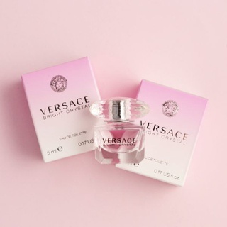 Versace Bright Crystal Absolu EDP 5ml กลิ่นหอมหวานจากมวลดอกไม้ ที่เติมความสดชื่นเปรี้ยวซ่าของส้มยูสุและราสพ์เบอร์รี่