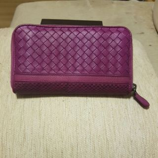 กระเป๋าสตางค์ Bottega Veneta snakeskin zip around wallet แท้100%