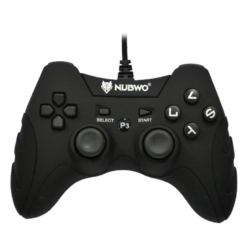 จอยเล่นเกม NUBWO NJ-35 สำหรับ PS3 PC (สีดำ)