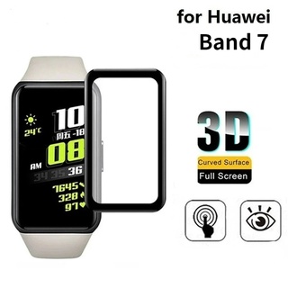 ฟิล์มกันรอยขอบโค้ง สําหรับ Huawei Band 7/Huawei Watch Fit Smart Wristband Screen Protector (ไม่ใช่กระจก)