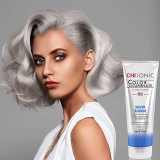 CHI IonicColor Illuminate conditioner – Silver Blonde 250ml ครีมนวดทีเป็นสูตรเฉพาะของ CHIด้วย Silk amimo complex