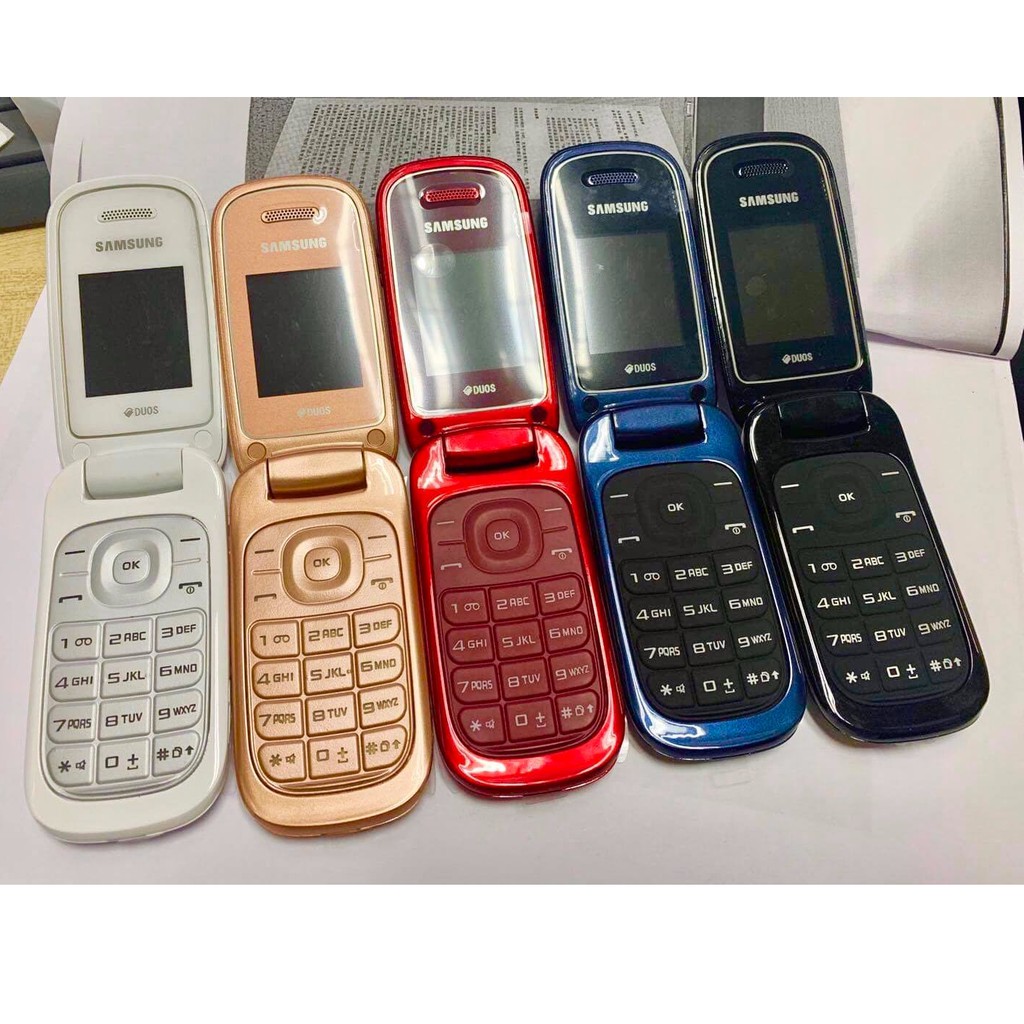 โทรศัพท์มือถือซัมซุง SAMSUNG GT-E1272 ใหม่ (สีขาว) มือถือฝาพับ ใช้ได้ 2 ซิม ทุกเครื่อข่าย  AIS TRUE DTAC MY 3G/4G ปุ่มกด