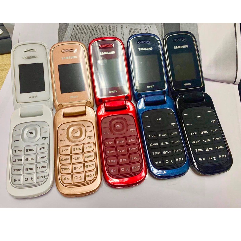 โทรศัพท์มือถือซัมซุง SAMSUNG GT-E1272 ใหม่ (สีขาว) มือถือฝาพับ ใช้ได้ 2 ซิม ทุกเครื่อข่าย AIS TRUE DTAC MY 3G/4G ปุ่มกด