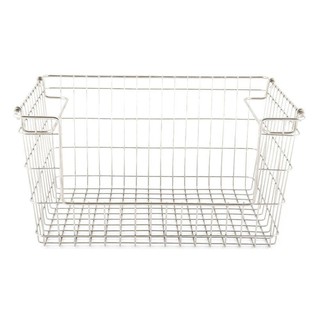 ตะกร้าสเตนเลสเหลี่ยมแบบเปิดหน้าซ้อนได้ M KECH  WIRE BASKET KECH ORGAN M STAINLESS STEEL