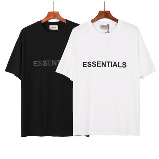 เสื้อยืดใหม่เสื้อยืดแขนสั้นผ้าฝ้ายพิมพ์ลาย EssentialsS-3XL