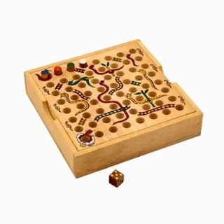 เกมส์บันไดงู เกมส์งูตกบันได เนื้อไม้แท้ Snake and Ladder