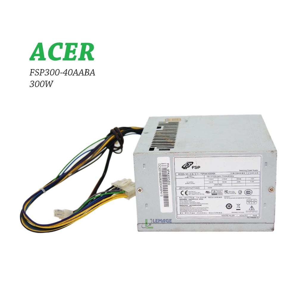 Acer D430 D630 ES2710G M2640G M4630 M4630G M4640G M4650G M6630G M6630GE M6640G M6650G 300W พาวเวอร์ซ