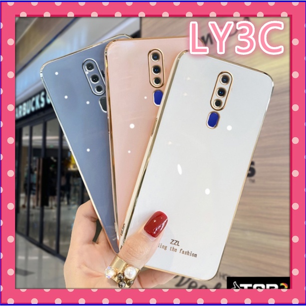 Ly3c เคสซิลิโคน ขอบตรง สําหรับ OPPO F11 pro F11 A9 2020 A5 2020 A16 A5S A7 A12 F9 A3S A12E A53 A33