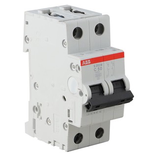 Breaker MINIATURE CIRCUIT BREAKER ABB S202MC50 50A 2P Circuit breaker Electrical work เบรกเกอร์ เซอร์กิตเบรกเกอร์ ABB S2