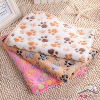 พิมพ์ลายอุ้งเท้าแมวน่ารัก สำหรับสัตว์เลี้ยง ผ้าห่ม ชนิดผ้ากำมะหยี่  Pet blanket [A619]