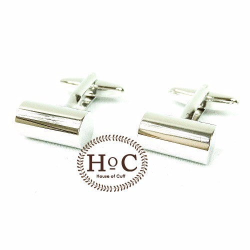 KEMEJA Houseofcuff CUFFLINK CUFFLINKS FRENCH CUFF SHIRT BUTTON CUFF SILVER COMPACT CYLINDER
