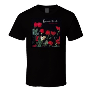 เสื้อยืดสีขาวเสื้อยืด พิมพ์ลายโลโก้ Concrete Blonde Band Bloodletting สําหรับผู้ชาย จัดส่งฟรีS-4XL