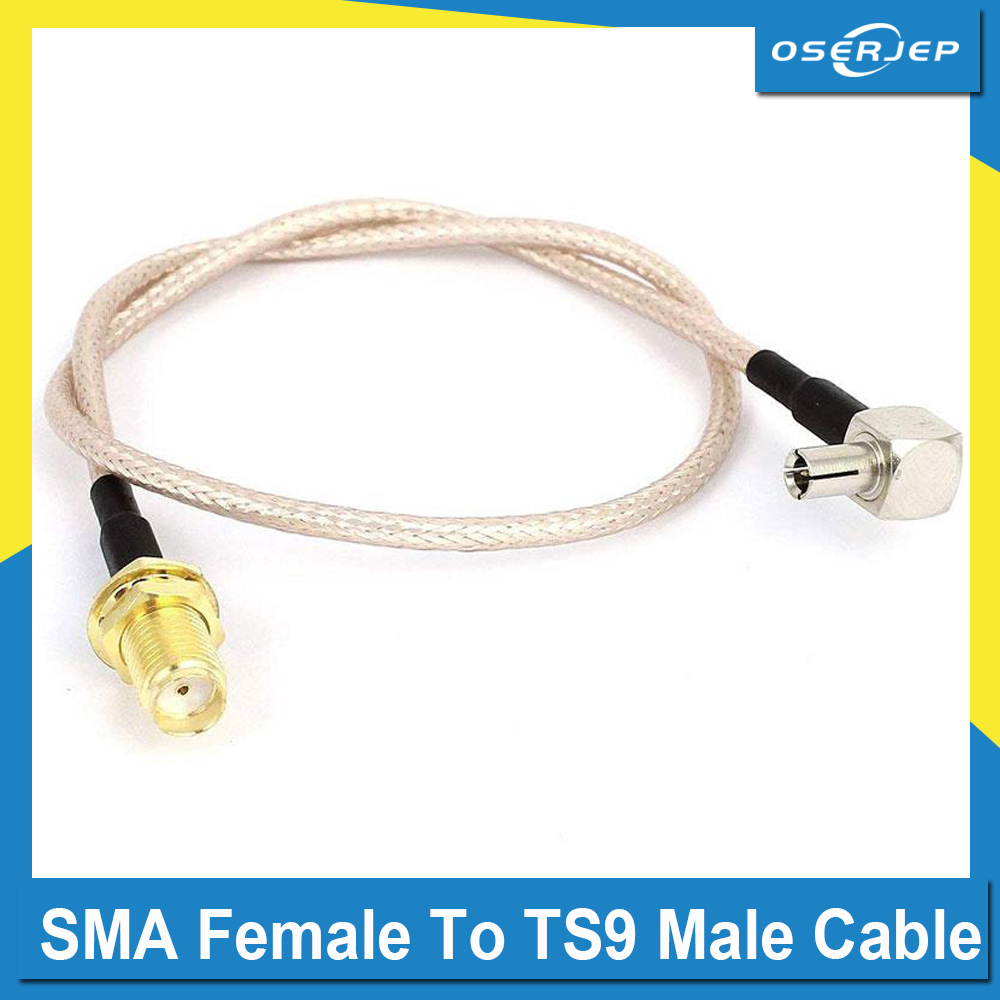 RF Pigtail SMA หญิง TS9 ชาย Connector RG316 สาย Coaxial SMA TO TS9 อะแดปเตอร์ 15 ซม.สําหรับ Huawei E