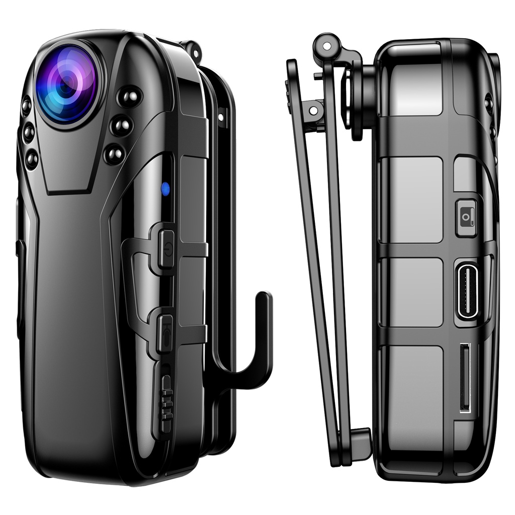 Boblov 1080P อินฟราเรด night vision Full HD Mini กล้อง Dash Cam ตํารวจกล้องวิดีโอ 125 องศา super มุมกว้าง