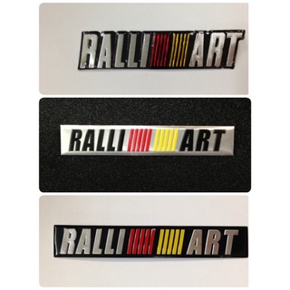 อะลูมิเนียมแต่งรถ RALLI ART Aluminium RALLIART ติดรถ mitsubishi มิตซูบิชิ แต่งรถ ประดับยนต์ ralliart