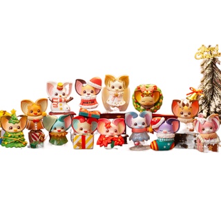 USER-X POP MART YOKI Christmas Series Blind Box Collectible Action Kawaii anime animal toy figures Birthday Gift Constel