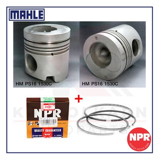 MAHLE ลูกสูบ+แหวน NPR สำหรับ HINO SH รุ่นเครื่อง EK200, EK100