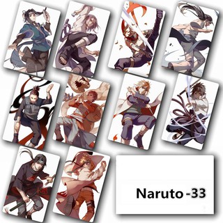 สติ๊กเกอร์ ลาย Naruto Japanese Anime 10ชิ้น/ชุด