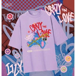 เสื้อยืดผ้าฝ้ายพิมพ์ลาย ITZY LOCO T-shirt, Crewneck