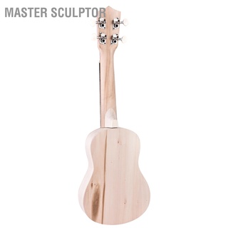 ชุดอุปกรณ์เสริมประติมากรรม Basswood 4 สาย Ukelele Diy 21 นิ้ว