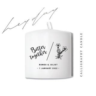 🔥🔥เทียน Calligraphy Candle (better together)