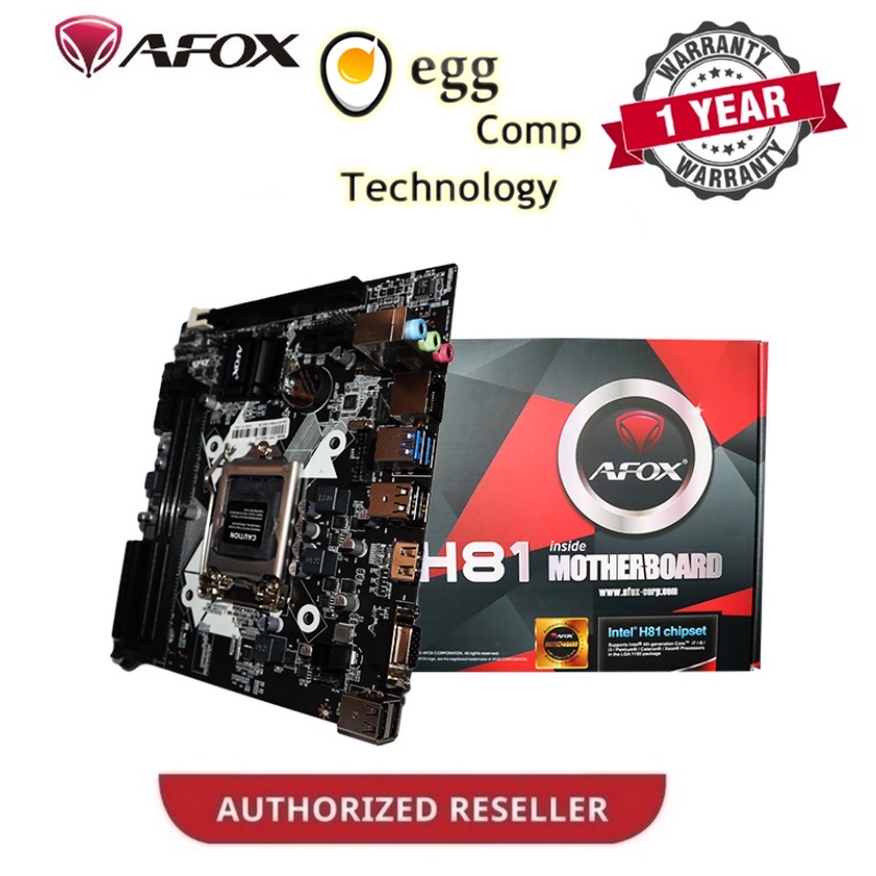เมนบอร์ด Afox IH81 Intel H81 LGA1150 DDR3