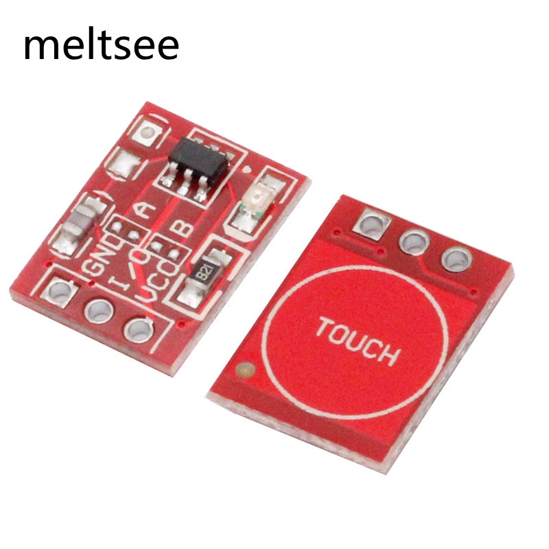 （10pcs）TTP223 ttp 223 โมดูลปุ่มกดตัวเก็บประจุระบบเซนเซอร์ 10 ชิ้น
