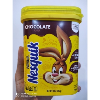 Nestle Nesquik Chocolate Drink Mix Powde 285 g. ไม่แต่งกลิ่น สี หรือสารให้ความหวานเทียม ช็อกโกแลตผสมเครื่องดื่ม Nestle N