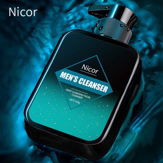 HOTMAN Nicor Mens Facial Cleanser ผลิตภัณฑ์ทําความสะอาดผิวหน้าสําหรับผู้ชายที่ให้ความชุ่มชื้นแก่ผิวหน้าอย่างล้ําลึก