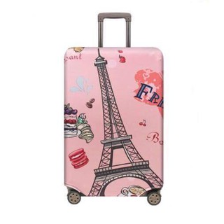 Chu Luggage  ผ้าคลุมกระเป๋าเดินทาง  รุ่น010  สีชมพู