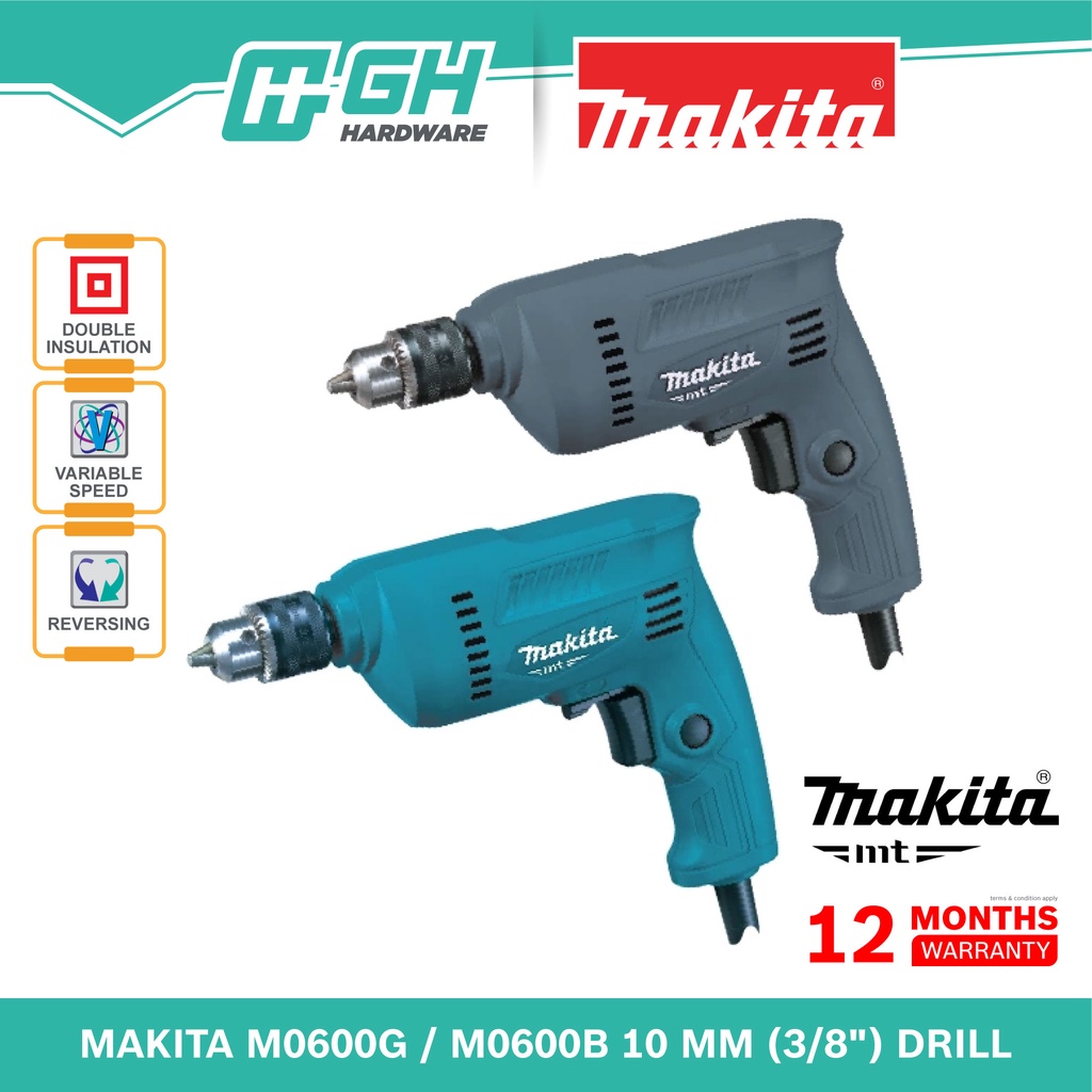[ GH HARDWARE ] MAKITA MT M0600G / M0600B 10mm (3/8") สว่าน ( M 0600 G / M 0600 B)
