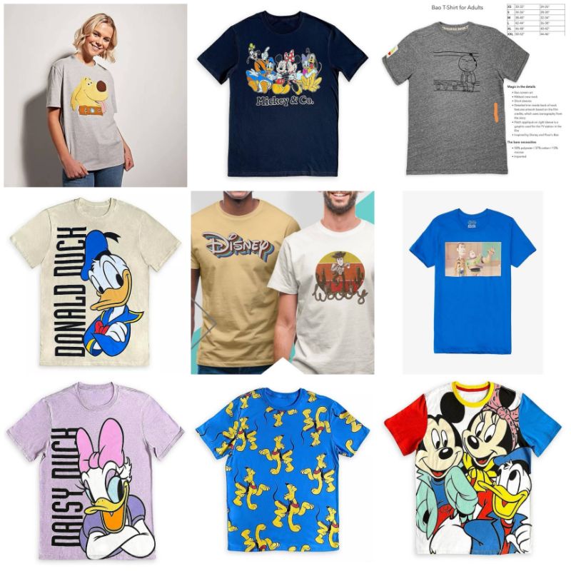 ลิขสิทธิ์​แท้​ดิสนี่ย์​อเมริกา​ เสื้อยืด Disney T-Shirt Baymax, Greenman, Donald​Duck, Daisy, Dug, Mickey​Mouse