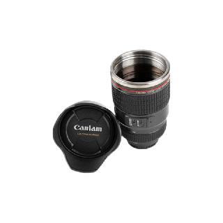 โปรโมชั่น : แก้วเลนส์กล้อง Camera Lens Mug แก้วเก็บอุหภูมิ ขนาด400ml แก้วแสตนเลท