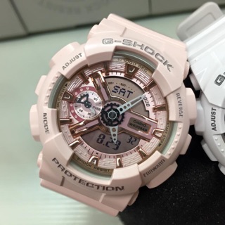 นาฬิกา Casio G-Shock S-Series Multi Shade of Pink Collection รุ่น GMA-S110MP-4A1 (สีชมพูอ่อน) ของแท้ รับประกัน1ปี